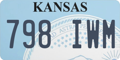 KS license plate 798IWM