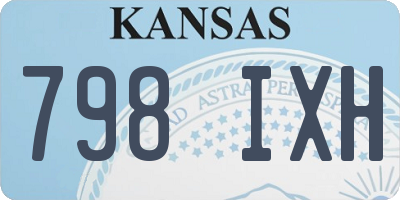 KS license plate 798IXH