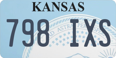 KS license plate 798IXS