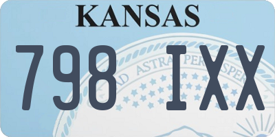 KS license plate 798IXX