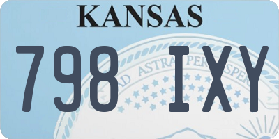 KS license plate 798IXY