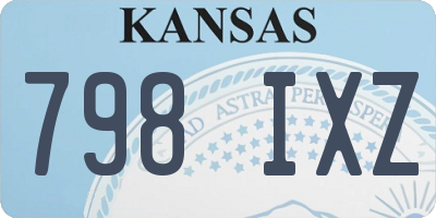 KS license plate 798IXZ