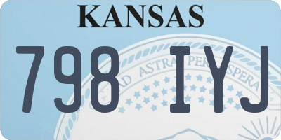 KS license plate 798IYJ