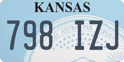 KS license plate 798IZJ