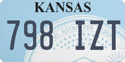 KS license plate 798IZT