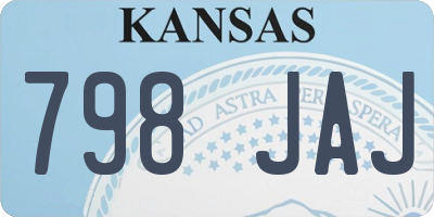 KS license plate 798JAJ