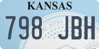 KS license plate 798JBH