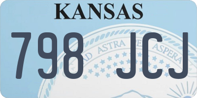 KS license plate 798JCJ