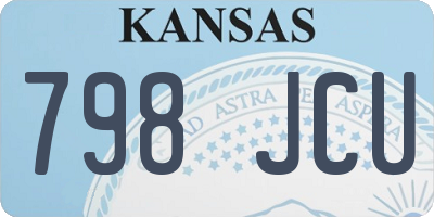 KS license plate 798JCU