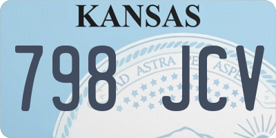KS license plate 798JCV
