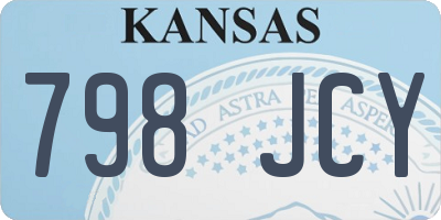 KS license plate 798JCY