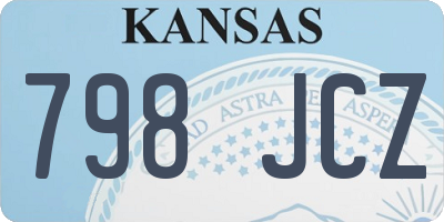 KS license plate 798JCZ