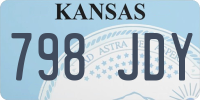 KS license plate 798JDY