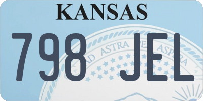 KS license plate 798JEL