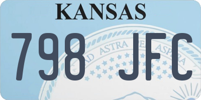 KS license plate 798JFC