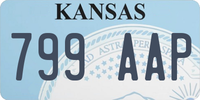 KS license plate 799AAP