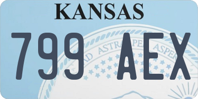 KS license plate 799AEX