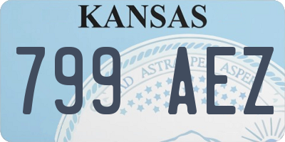 KS license plate 799AEZ