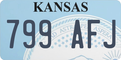 KS license plate 799AFJ