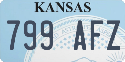 KS license plate 799AFZ