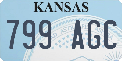 KS license plate 799AGC