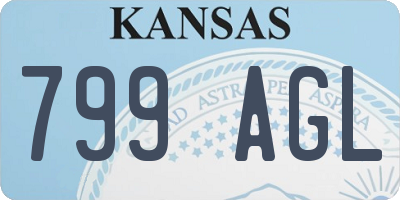 KS license plate 799AGL