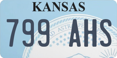 KS license plate 799AHS