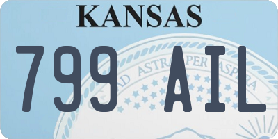 KS license plate 799AIL