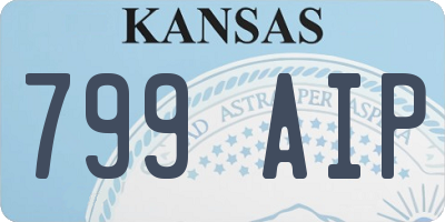 KS license plate 799AIP
