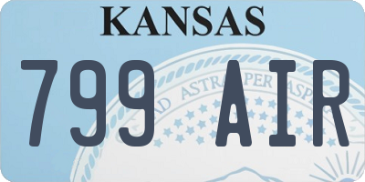 KS license plate 799AIR