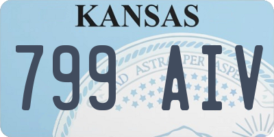 KS license plate 799AIV