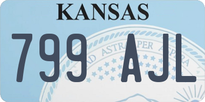 KS license plate 799AJL