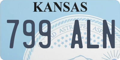 KS license plate 799ALN