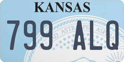 KS license plate 799ALQ