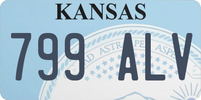 KS license plate 799ALV