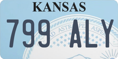 KS license plate 799ALY