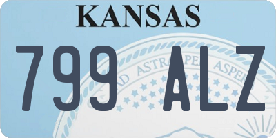 KS license plate 799ALZ