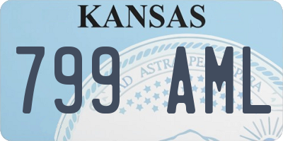 KS license plate 799AML