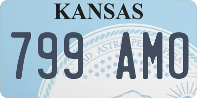 KS license plate 799AMO