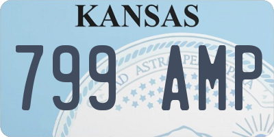 KS license plate 799AMP