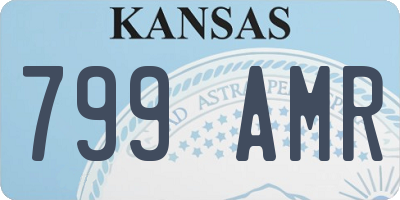 KS license plate 799AMR
