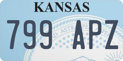 KS license plate 799APZ