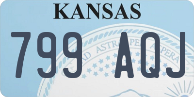 KS license plate 799AQJ