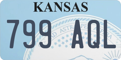 KS license plate 799AQL