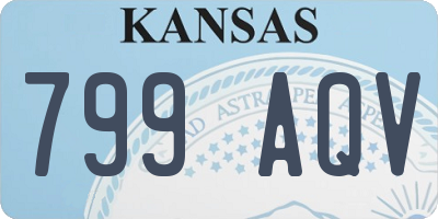 KS license plate 799AQV