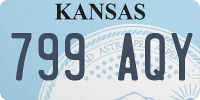 KS license plate 799AQY