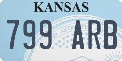 KS license plate 799ARB