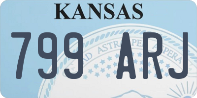 KS license plate 799ARJ