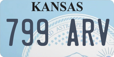 KS license plate 799ARV