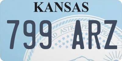 KS license plate 799ARZ
